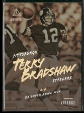 Terry Bradshaw 2018 Panini Luminance Vintage Performers #9 - Pittsburgh Steelers
