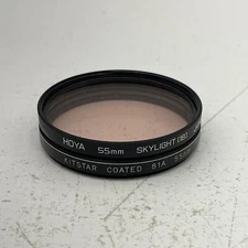 Set of 2 HOYA Skylight 1B 55mm & KITSTAR Coated 81A 55mm Lens Filter Japan