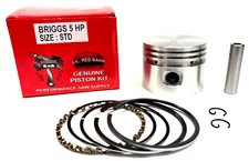 NEW 298904, 793214 STANDARD PISTON KIT FIT BRIGGS 5HP ENGINE L HEAD CHROME RINGS
