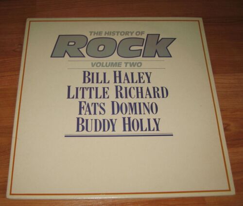 HISTORY OF ROCK VOL 2 - DOUBLE VINYL LP  HALEY/ RICHARD/ DOMINO / HOLLY - Picture 1 of 3