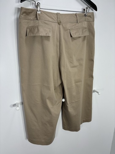 Worthington Khaki Modern Fit Capris Size 14 Wide Leg - Picture 7 of 8