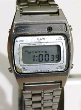 vintage Seiko A638-5000 Chrono Alarm Quartz LCD Digital Watch-run
