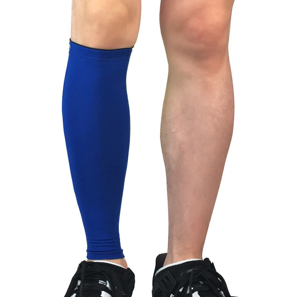 Men's Striped Leg Socks Sleeve Calf Support Fitness Cycling Sports Protection - Image 3 of 4