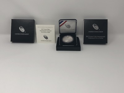 2017 Lions Club Centennial Proof Silver Dollar