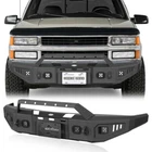 Front Bumper w/Winch Plate & LED SpotlighFit Chevy C/K 1500 2500 3500 1988-1998