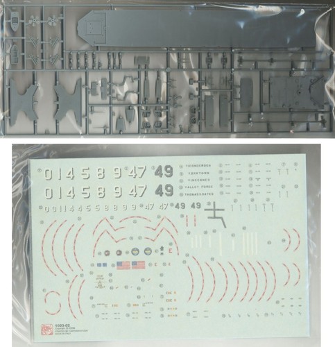 DRAGON 1003 1/350 Scale U.S.S. Ticonderoga CG-47 Assembly Warship Model Kit - Picture 5 of 11