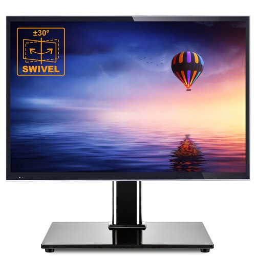 Universal Tabletop TV Stand Pedestal Base w/ Sturdy Swivel Mount for 27-55 Inch - Picture 2 of 10