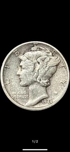 Mercury Dime 1944-D VF Silver