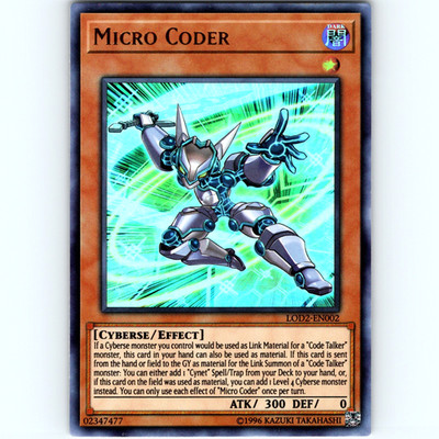 Yugioh Micro Coder LOD2-EN002 Unlimited Ultra Rare Holo - NM  