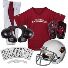 Arizona Cardinals Kids NFL 8pc Deluxe Football Uniform Set, Medium