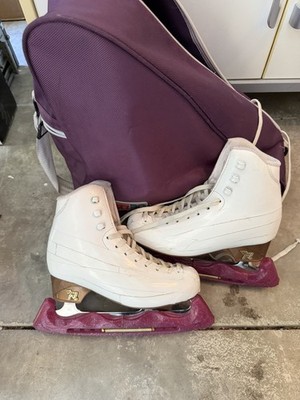 Risport VENUS Figure Skates [White]  Kid's Size 225 With Case