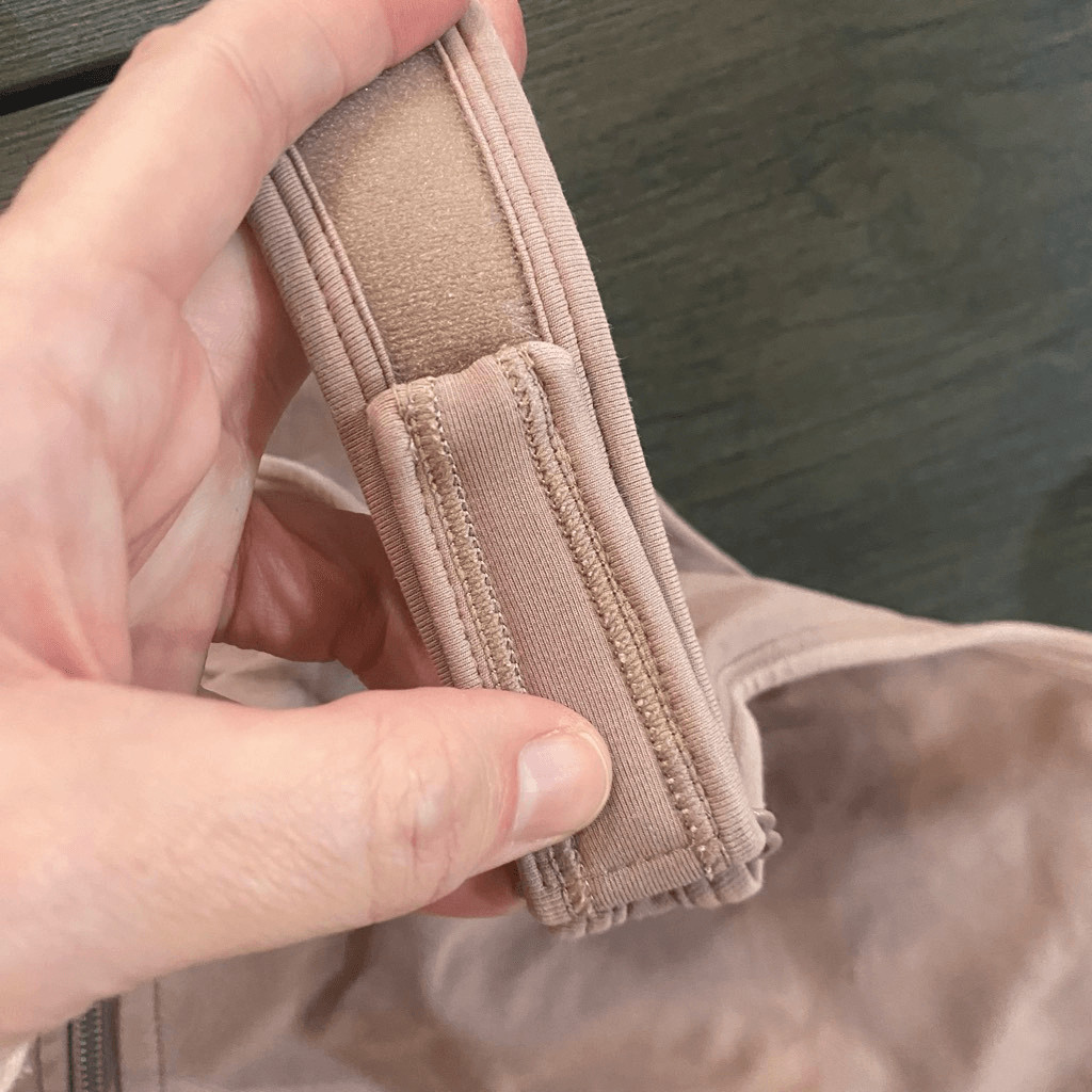 BRABIC post surgery bras brown compression zipper… - image 4