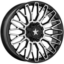 MSA Offroad M50 Clubber 15x7 4x137/4x156 +10mm Black/Machined Wheel Rim 15" Inch