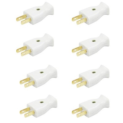 Extension Cord Replacement Electrical Plugs End Straight Blade Plug, 2 Prong,...