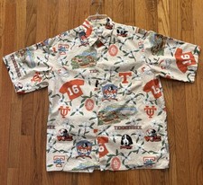 Vintage Reyn Spooner Tennessee Volunteers Hawaiian Button Up Shirt Adult Large