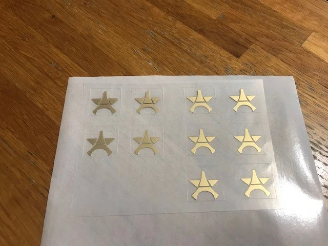 Étoile maillot PSG champions d'Europe 2025 patch flocage (Repro)- LOT  10 PIECES - Photo 2/3