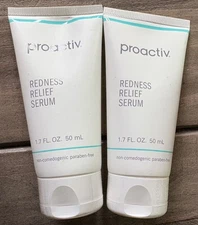 Lot of 2 PROACTIV REDNESS RELIEF SERUM 1.7 oz Bottle SEALED Acne Skin Care