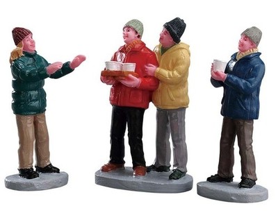 Lemax-72509-609, Cider Service, Set/3, Weihnachtsdorf, Weihnachtsfiguren