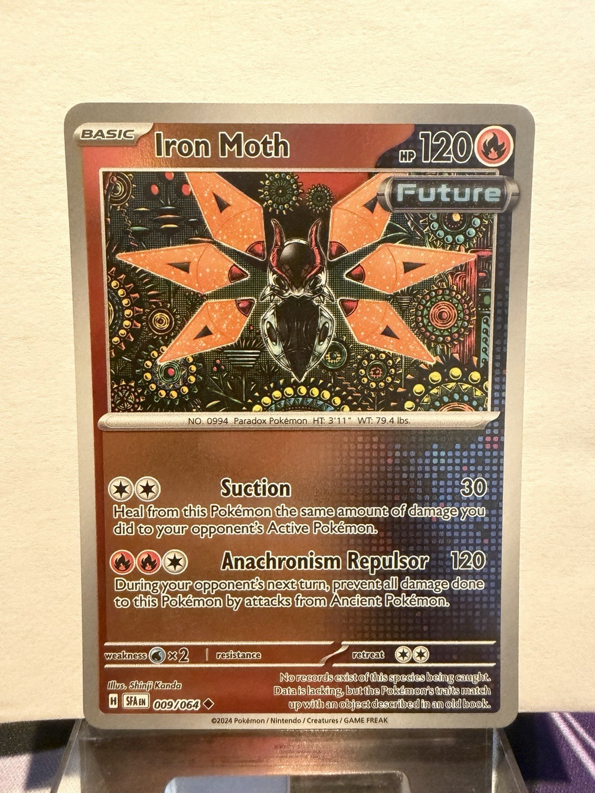 Pokemon – IRON MOTH - 009/064  - Shrouded Fable – Reverse Foil  - NM/M