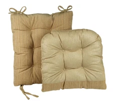 Klear Vu Gripper Polar Chenille Sand Jumbo Rocking Chair Cushion Set
