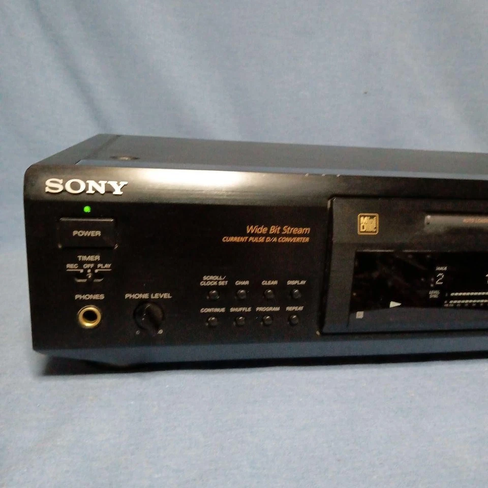 Sony MDS-JE700 Minidisc Deck Wide Bit Stream MD Recorder schwarz getestet Japan - Bild 2 von 4