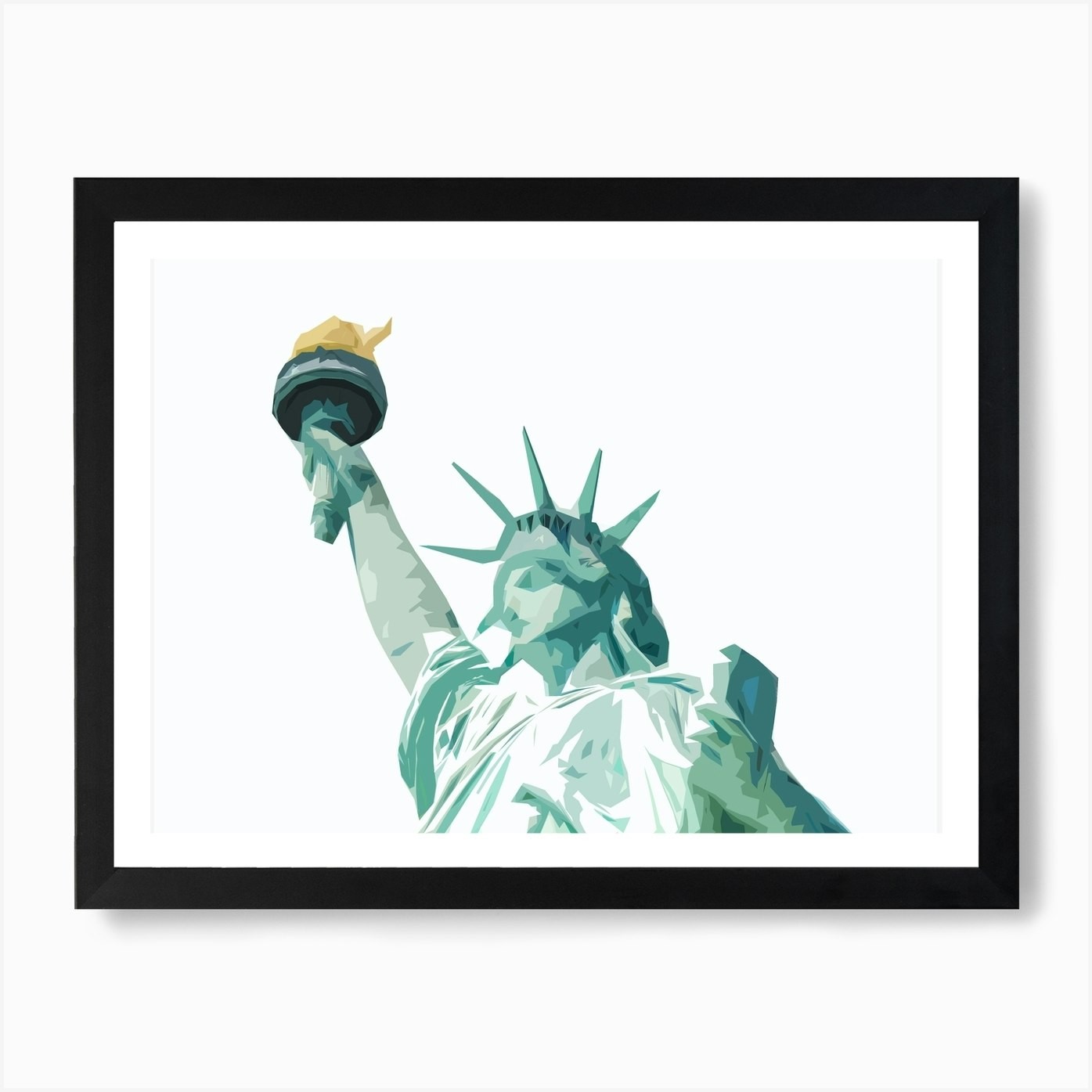 Statue of Liberty 42 Framed Art Print Canvas Wall Decor Poster Picture