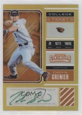 2018 Panini Elite Extra Edition Gold Prizm 3/10 Cadyn Grenier #CG Auto hg6