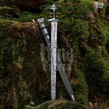 N0rthmen Norse Viking Sword – Battle Ready, Handmade High-Carbon Steel, Scabbard