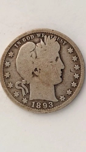 1893-O United States Barber Head Quarter