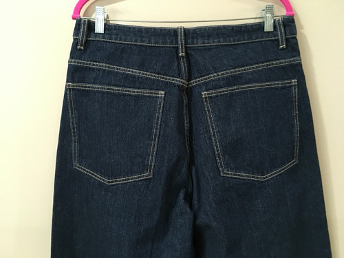 ZARA Women’s 8/W30 TRF Full Length Mid Waist Wide Leg Baggy Jeans Denim Blue - Picture 7 of 10
