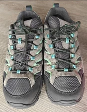 Merrell Moab 2 Boots Womens Grey/Blue J06028W Athletic Hiking Low Top Size 9.5 W