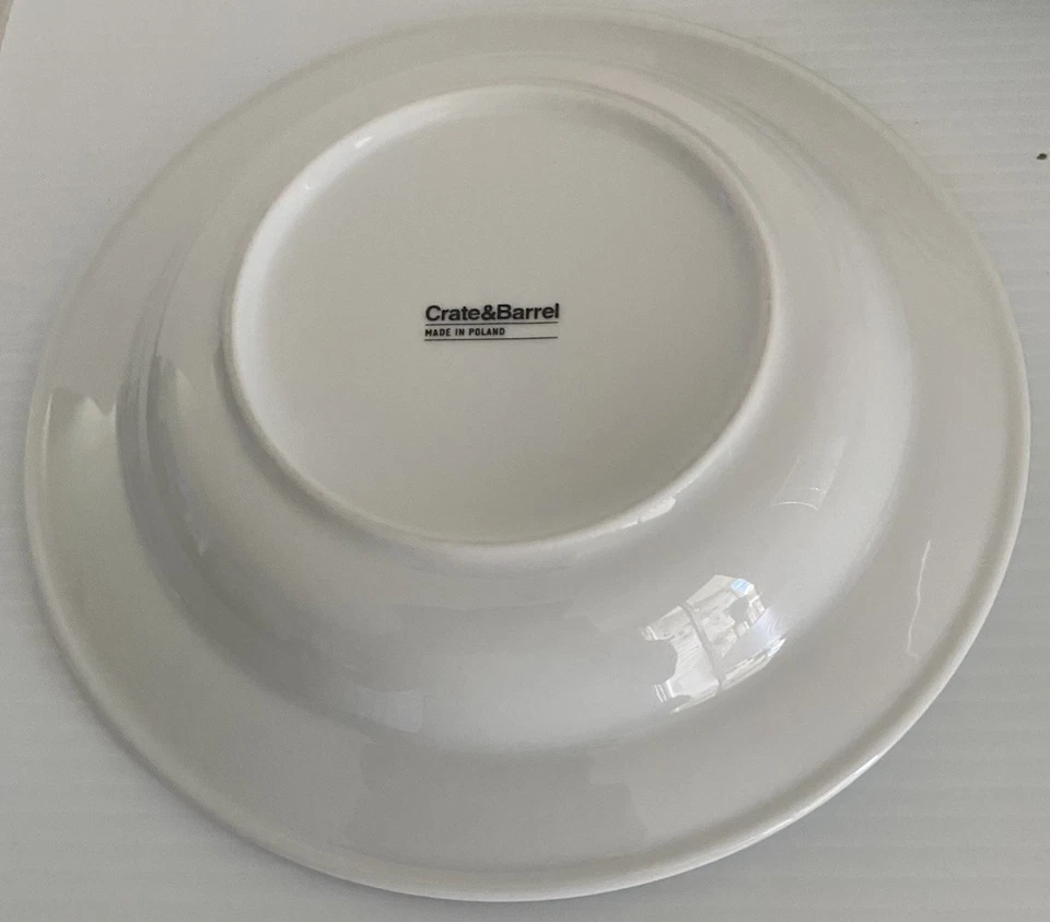 Juego de 4 cuencos de sopa/pasta CLÁSICO BLANCO todos los días de 9" Polonia NHH-719 Foto 3 de 4