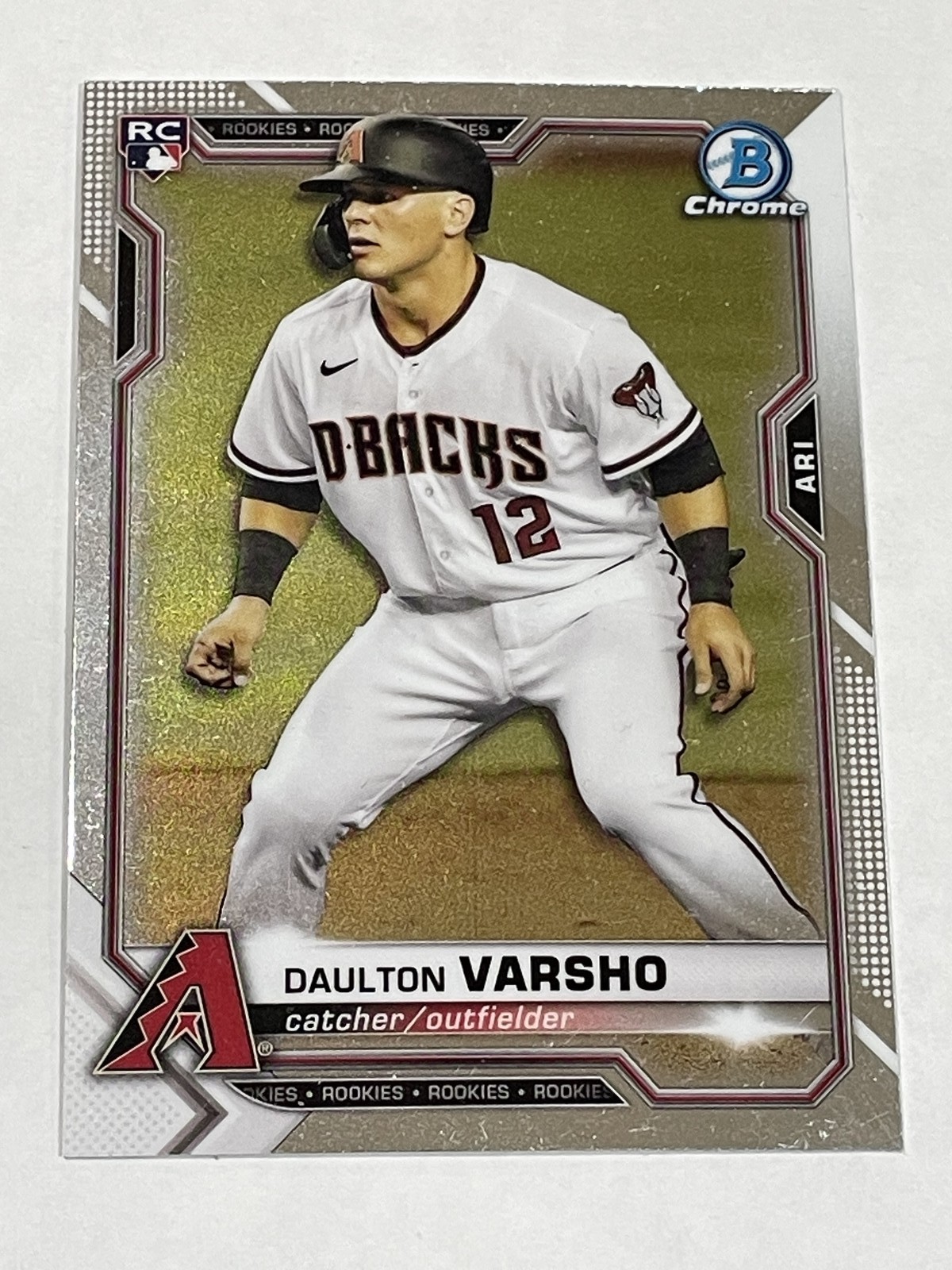 2021 Bowman Chrome Baseball #95 - Daulton Varsho RC - Arizona Diamondbacks