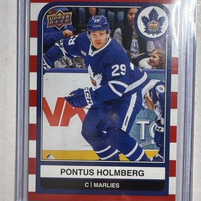 Upper Deck AHL 2023-24 Red Stripes Pontus Holmberg Toronto Marlies #68 /76
