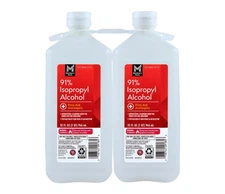 Member's Mark 91% Isopropyl Alcohol 32oz 2-Pack First Aid Antiseptic
