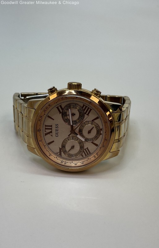 Guess Women's Sunrise Rose Gold Tone Multifunction Watch 123.1g