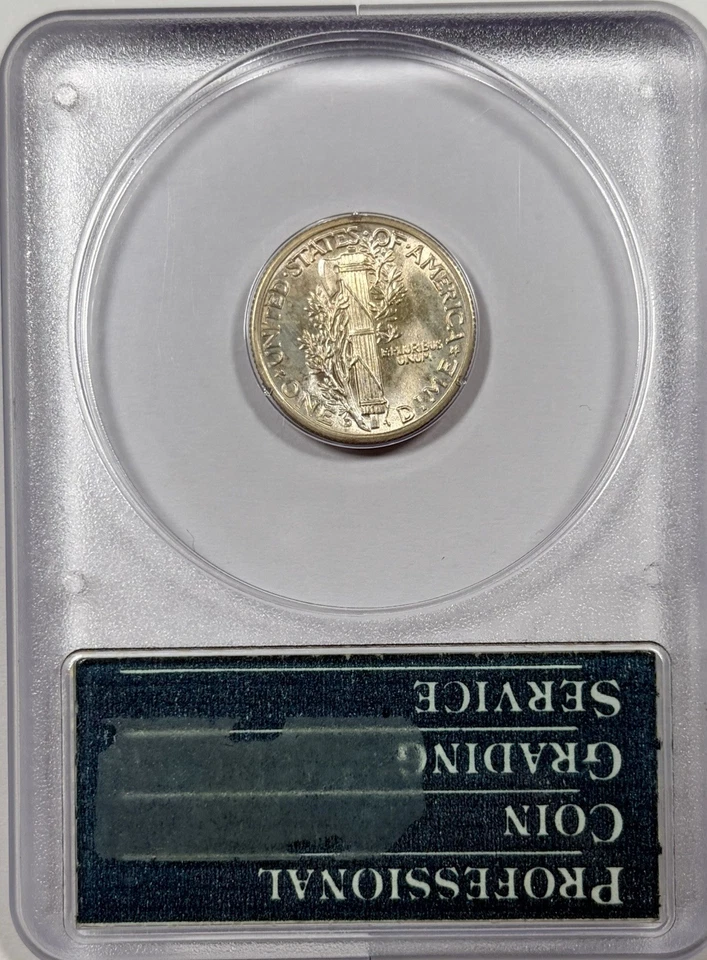 1943-D 10C MS66 FB - Mercury Dime PCGS OGH Rattler Strong Strike - Great Luster - Image 2 of 4