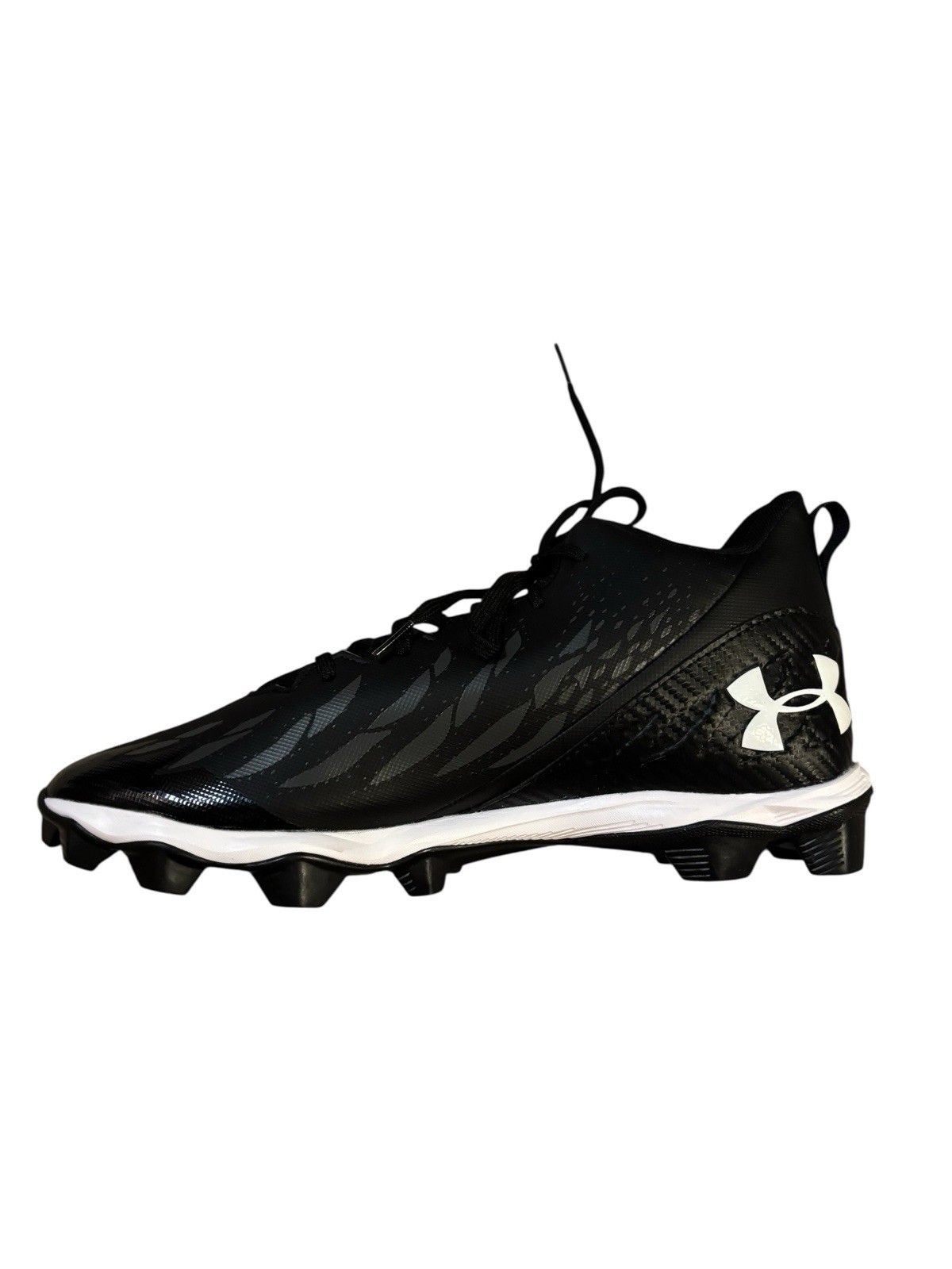 Under Armour Spotlight Football Cleats Black Mens 13 3022774-001 Activewear thumbnail 4