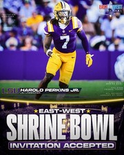 2026 EAST-WEST SHRINE BOWL LSU HAROLD PERKINS JR ATLANTA FALCONS ROOKIE //