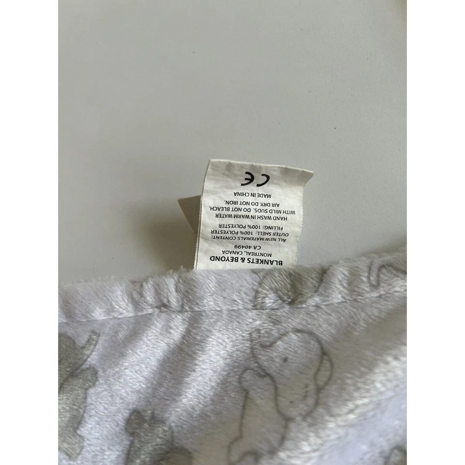 Blankets and Beyond Blue Elephant Blue Gray Security Lovey Nunu Baby 13.5"x13.5 - Image 3 of 4