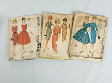 Lot of 3 Vintage McCall  s Sewing Patterns Size 14 Dresses 1950s 1960s