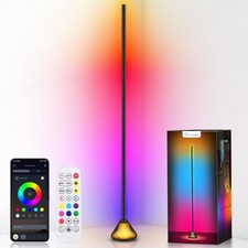 Smart RGB Corner Floor Lamp, LED Modern Corner Lamp with App  Remote Control...