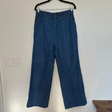 Levis Orange Tab Jeans 30x27 Dark Wash Vintage 1970s High Rise Bootcut USA Denim