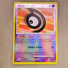 Pokemon TCG Unown D Reverse Holo 2007 Diamond & Pearl 68/130 LP Lightly Played  on eBay