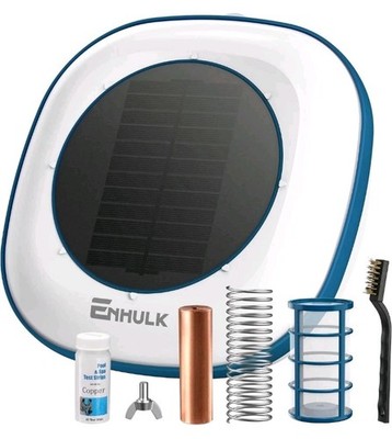 Enhulk PI30 Pro Solar Pool Ionizer NEW Up to 55k Gal 30mm Thick Copper Anode