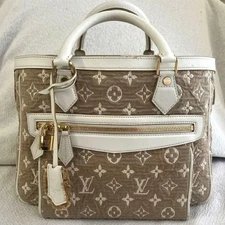 Louis Vuitton Monogram Canvas Denim Beige Handbag – Elegant & Timeless Style