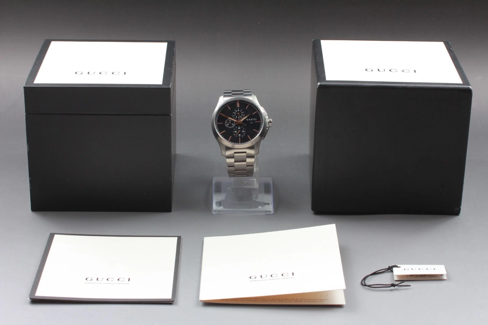 Leggi 【N MINT scatola】 Orologio Uomo Gucci G Timeless 126.2 Cronografo Qz dal GIAPPONE