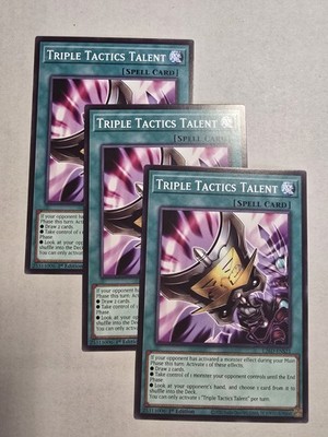 3x Triple Tactics Talent 1st Edition Common L26D-ENS21 Yu-Gi-Oh!