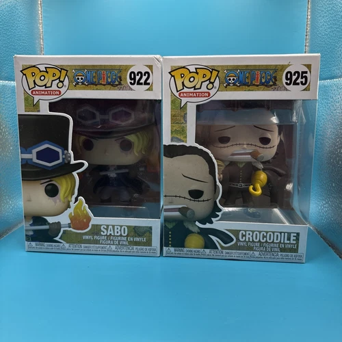 Funko Pop One Piece Sabo #922 & Crocodile #925 Vinyl Figure Set of 2