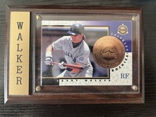 Larry Walker Colorado Rockies Vintage Plaque & Mounted Card